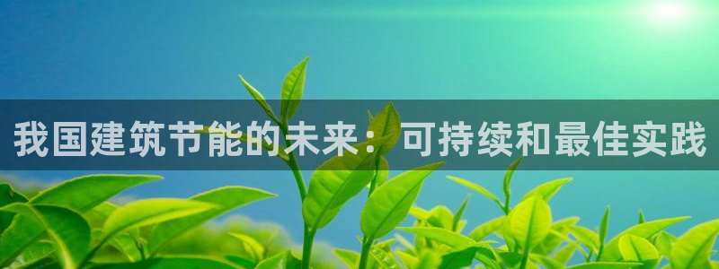e尊国际官网app：我国建筑节能的未来：可持续和最佳实践