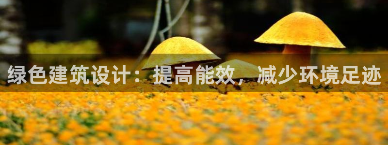 e尊体育：绿色建筑设计：提高能效，减少环境足迹